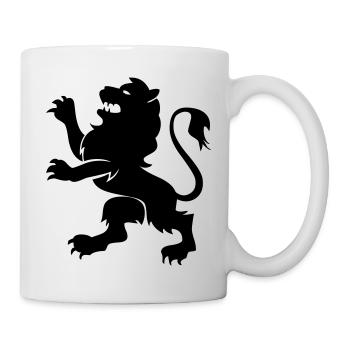wappen_loewe - Mug blanc - blanc - Droite