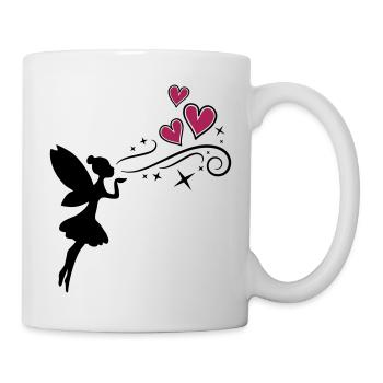 fairy fee hearts - Tasse - Weiß - Rechts