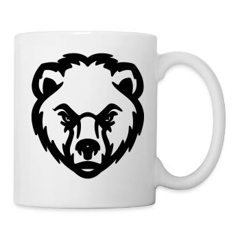 Kopf tragen - Tasse - Weiß - Rechts