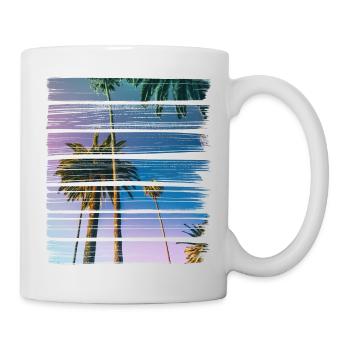 Palmen - Tasse - Weiß - Rechts