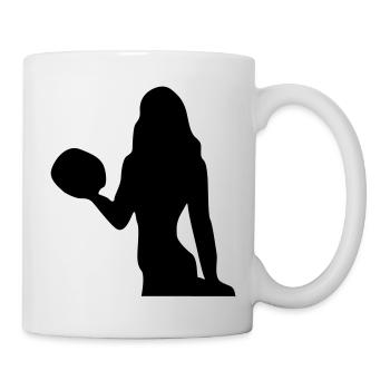 fitness girl weights - Tasse - Weiß - Rechts