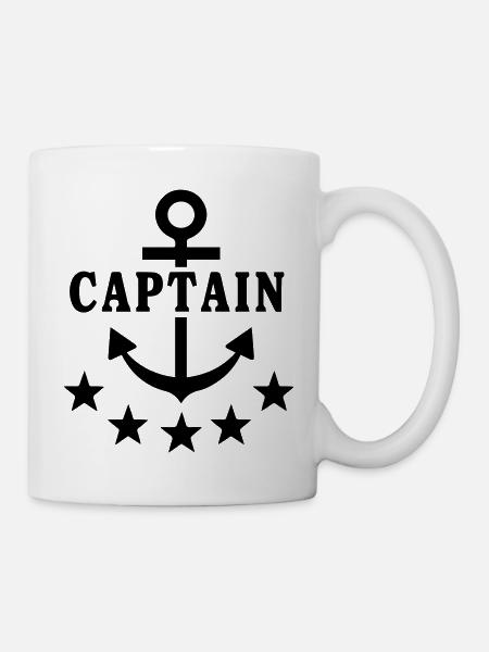 Capitaine bateau - Mug blanc - blanc