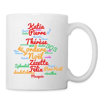 Le Père Noël est une ordure - Sapin de Noël - Mug blanc - blanc - Droite
