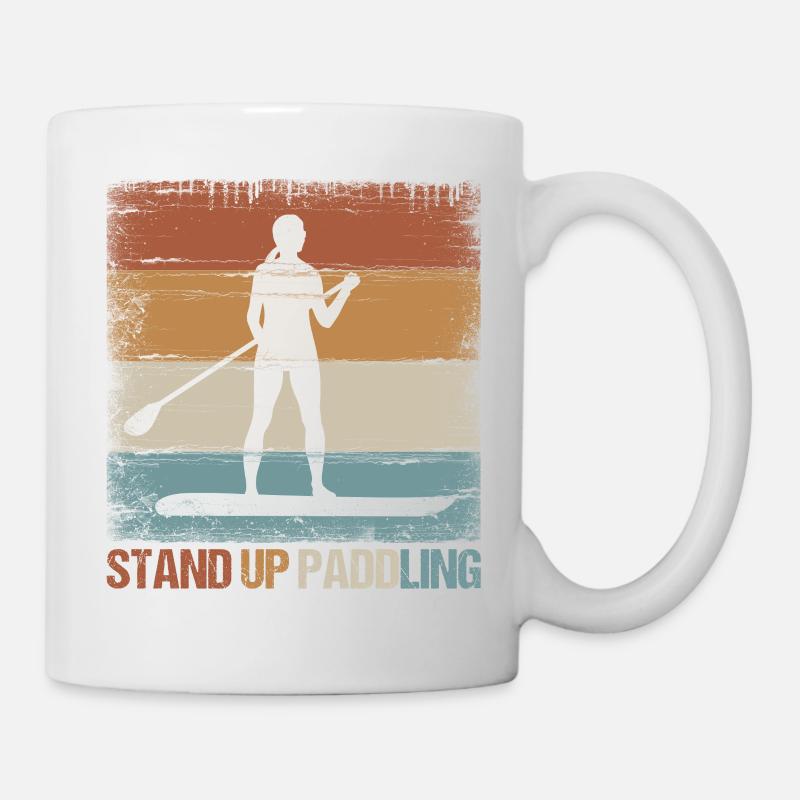 SUP stand up paddle stand up paddle cadeau femme - Mug blanc - blanc