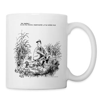 Thelwell Compleat Tangler Cartoon Vole Fisherman - Mug - white - Right