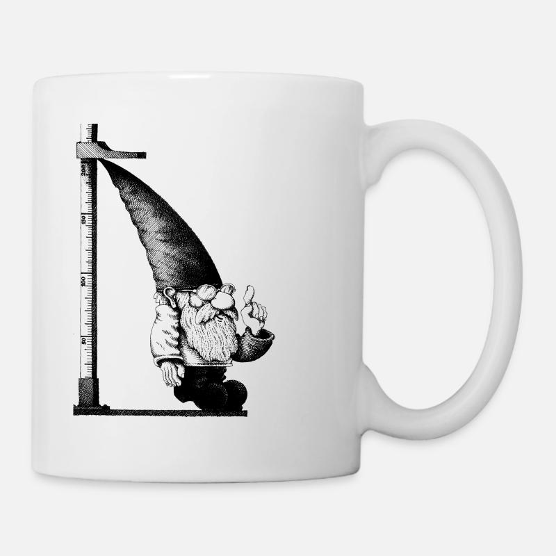 Messlatten-Zwerg - Tasse - Weiß