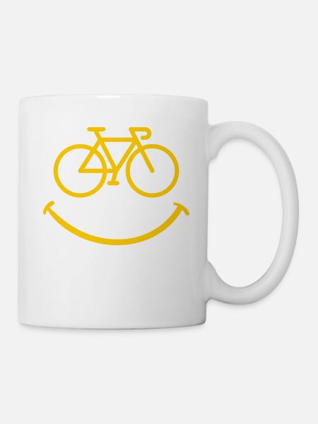 Bike Smile - Mug blanc - blanc