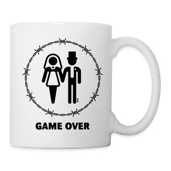 Game over / barbed wire (wedding newlyweds JGA) - Mug - white - Right