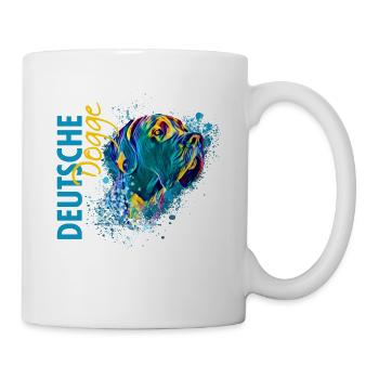 Deutsche Dogge - Tasse - Weiß - Rechts