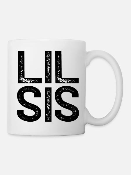 Lil Sis Søster Lille store søster Søsken - Kopp - hvit