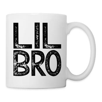 Lil Bro Brother kleiner großer Bruder Geschwister - Tasse - Weiß - Rechts