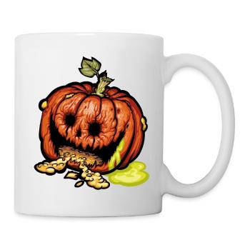 Totes Gemüse - lebendiger Zombiekürbis #staynasty - Tasse - Weiß - Rechts