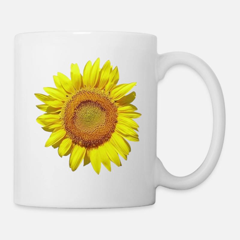 Sonnenblume - Tasse - Weiß