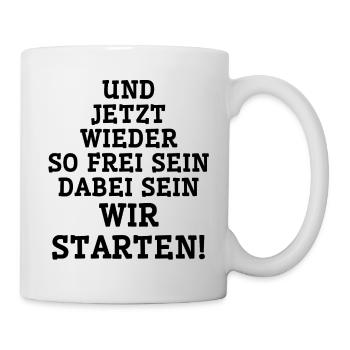 Rummel Kirmes Wasen Geschenk Jahrmarkt Karussell - Tasse - Weiß - Rechts