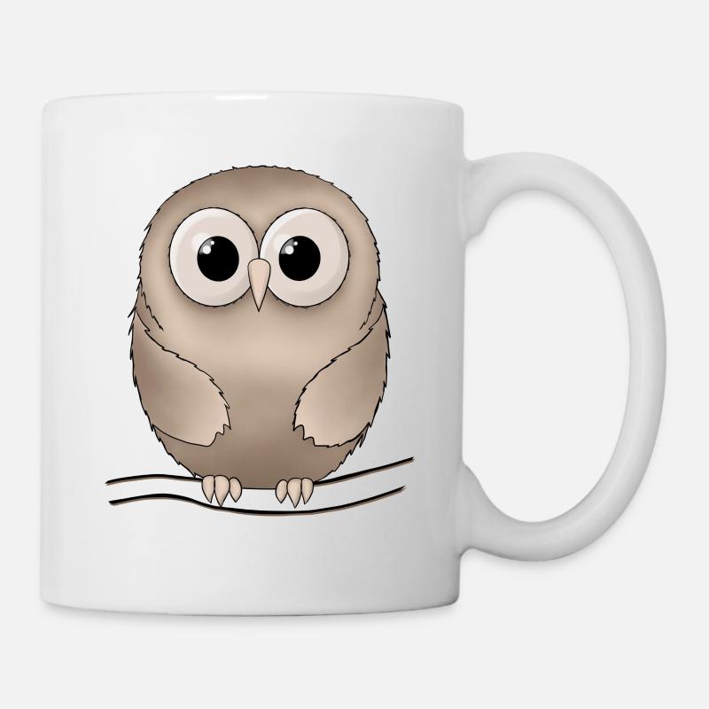 Eule - Tasse - Weiß