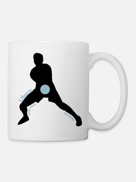 Libero only pain, no fame - Mug - white
