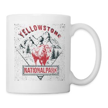Yellowstone National Park USA - Mug - white - Right