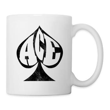 Cartes de poker poker as de pique - Mug blanc - blanc - Droite