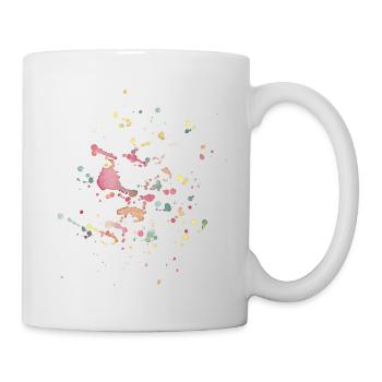 Julibel / Color Explosion Watercolor - Mug - white - Right