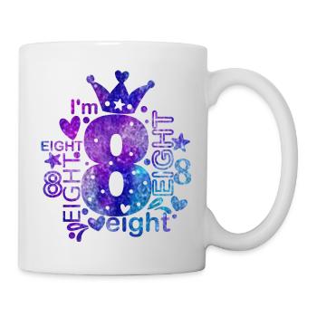 J'ai 8 ans - Mug blanc - blanc - Droite