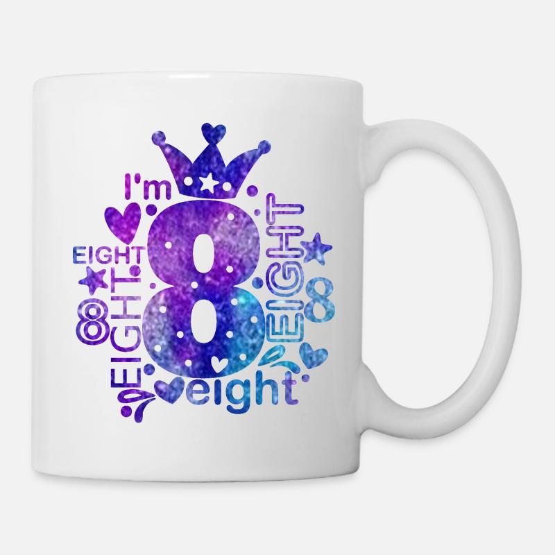 I'm 8 - Tasse - Weiß
