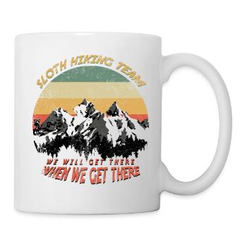 Sloth Hiking Team - Tasse - Weiß - Rechts