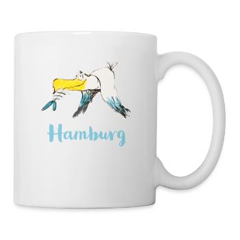 WitzigeHamburg Moewe - Tasse - Weiß - Rechts