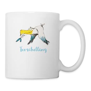 Lustige Möwe von Terschelling - Tasse - Weiß - Rechts