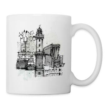 Rostock Warnemuende collage - Mug - white - Right