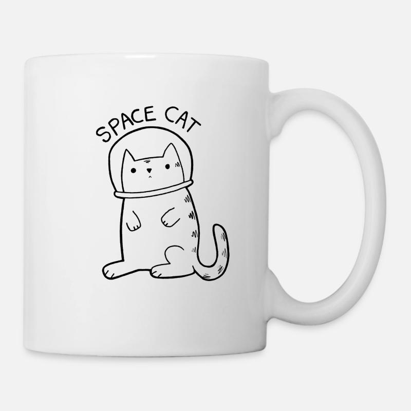 Space Cat - Tasse - Weiß