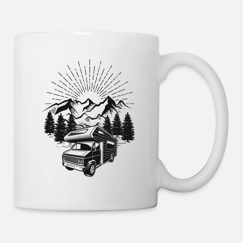 Camper Van Life Camping - Tasse - Weiß