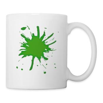 Splash of color green 3D - Mug - white - Right