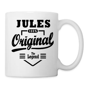 first name JULES personalized birthday gift christmas - Mug - white - Right