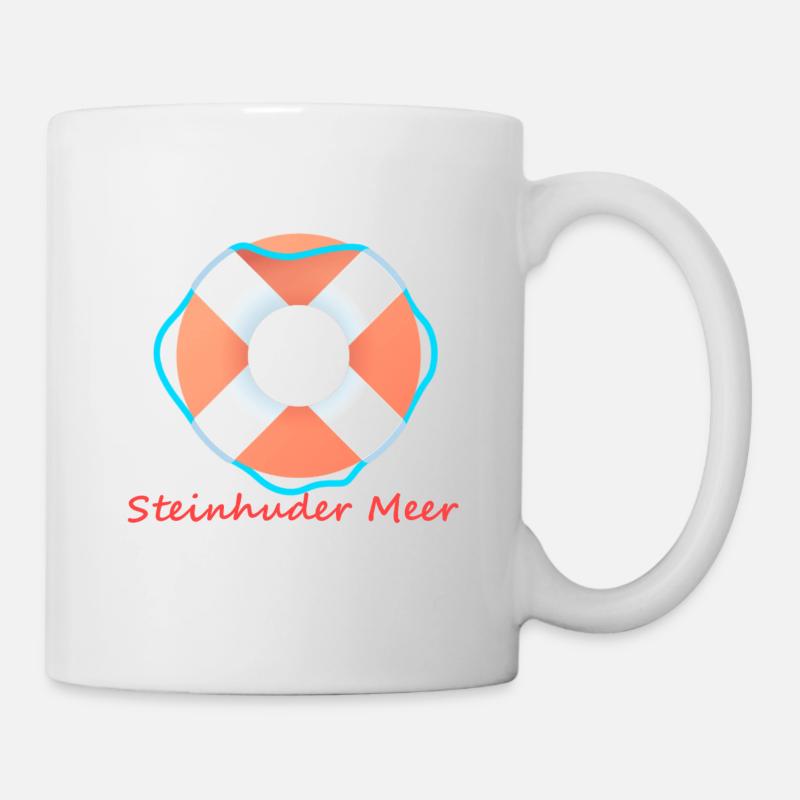 Steinhuder Meer Rettungsring - Tasse - Weiß