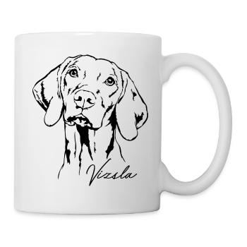 VIZSLA Wilsigns Jagdhund Jagdhunde Aufkleber - Tasse - Weiß - Rechts