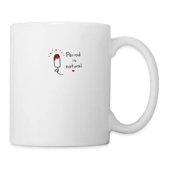 La période est naturelle / Period is natural - Mug blanc - blanc - Droite