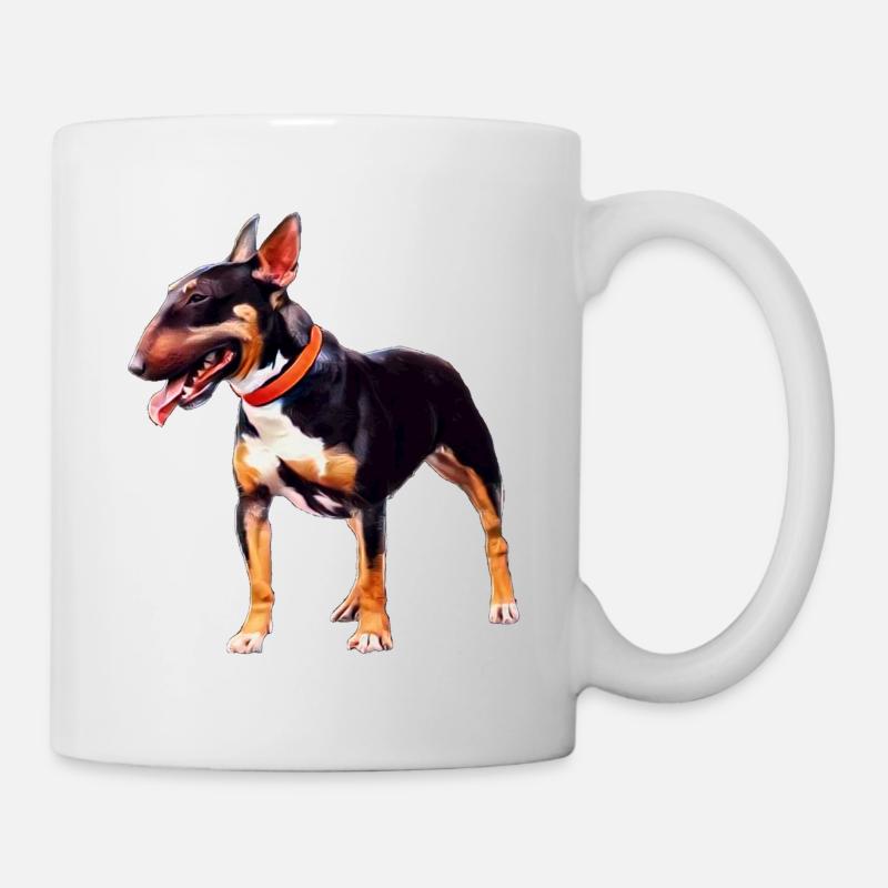 Bull Terrier miniature - Mug blanc - blanc