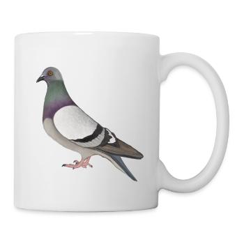 Pigeon de rue - Mug blanc - blanc - Droite