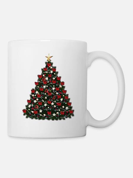 sapin - Mug blanc - blanc