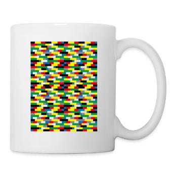 small colored bricks - Mug - white - Right