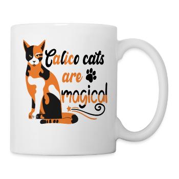 LES CHATS CALICO SONT MAGIQUES - Mug blanc - blanc - Droite