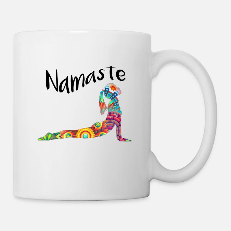 Yoga Namaste - Mug blanc - blanc