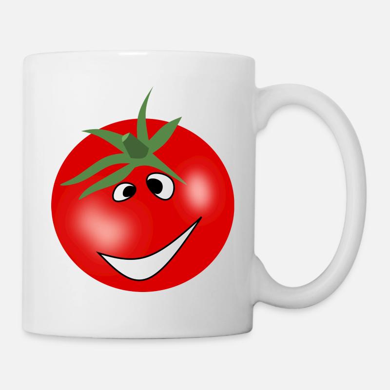 Lustige Tomate - Tasse - Weiß