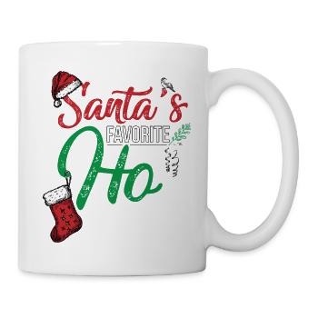 Weihnachtsmuetze, Ugly Christmas, Santa, Urbaninme - Tasse - Weiß - Rechts