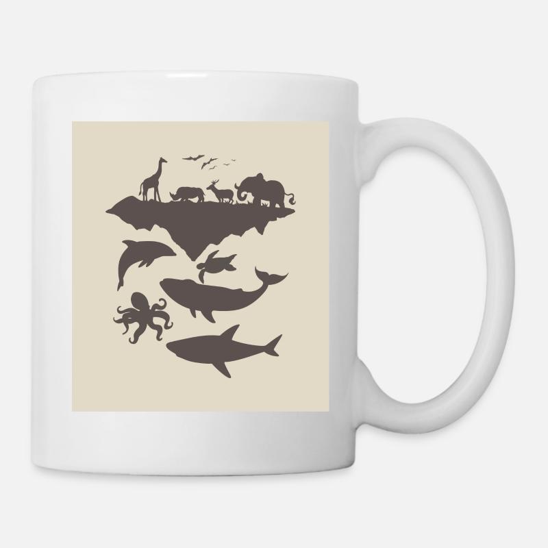 Animaux - Mug blanc - blanc