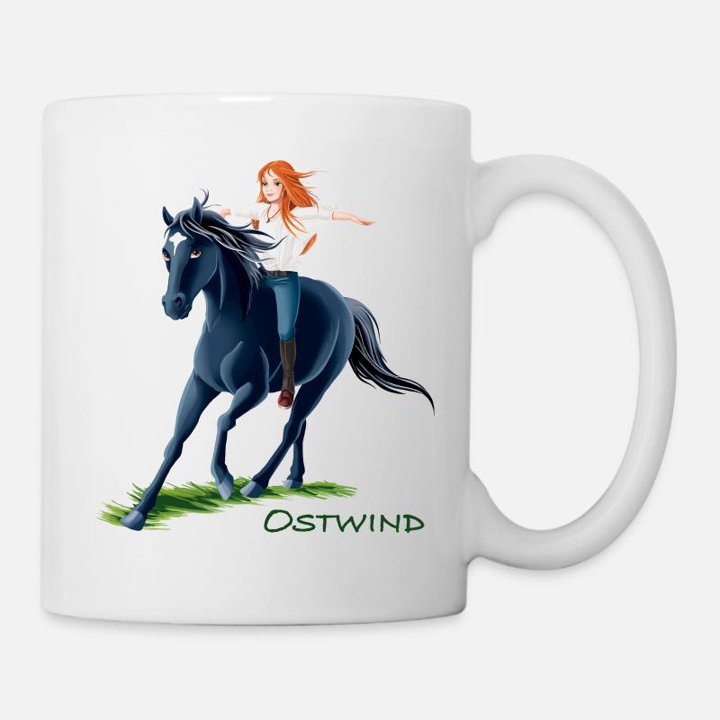 Ostwind Mika und Ostwind beim Reiten - Tasse - Weiß