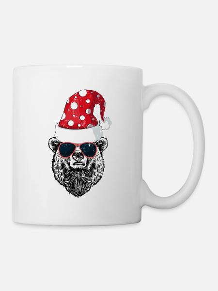 Santa Bear Geschenk / Beary Christmas / Bear Christmas - Tasse - Weiß
