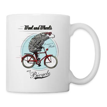 Wool and Wheels - Mug blanc - blanc - Droite