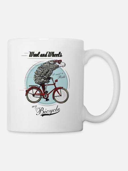 Wool and Wheels - Tasse - Weiß