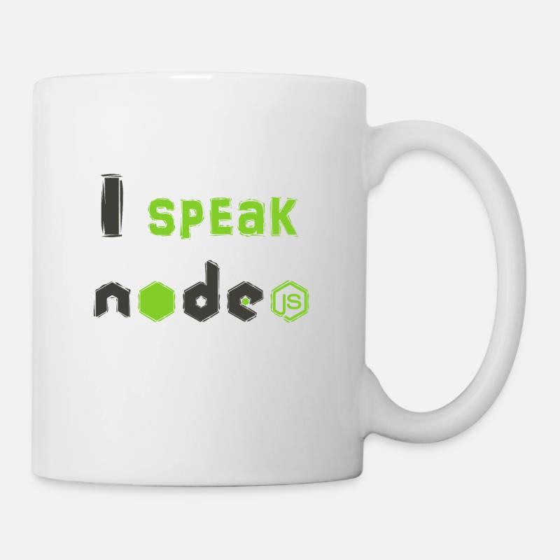 Je parle NodeJS - Je parle NodeJS - Mug blanc - blanc